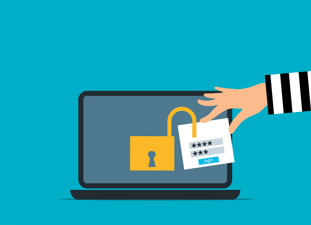 Graphic of computer being hacked by Mohamed Hassan from Pixabay